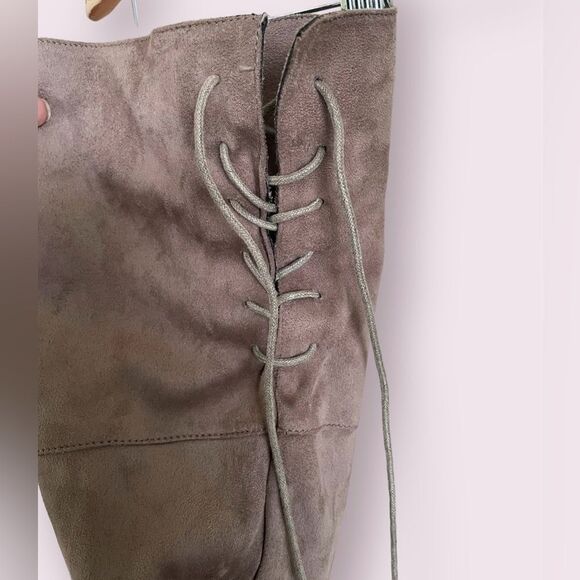 Qupid Thigh High Suede Boots - Picture 7 of 10